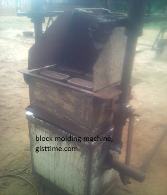 Block molding machine made in Nigeria